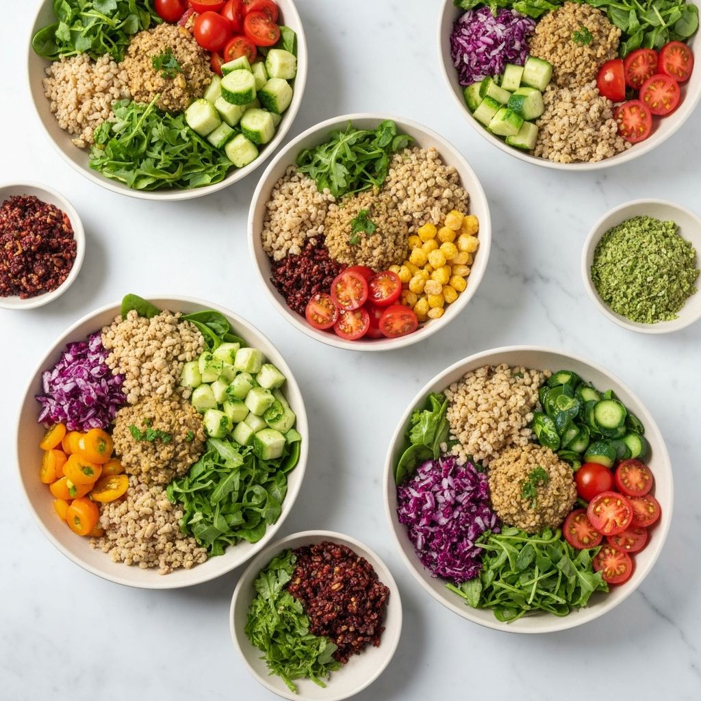 Frische Salate und Bowls